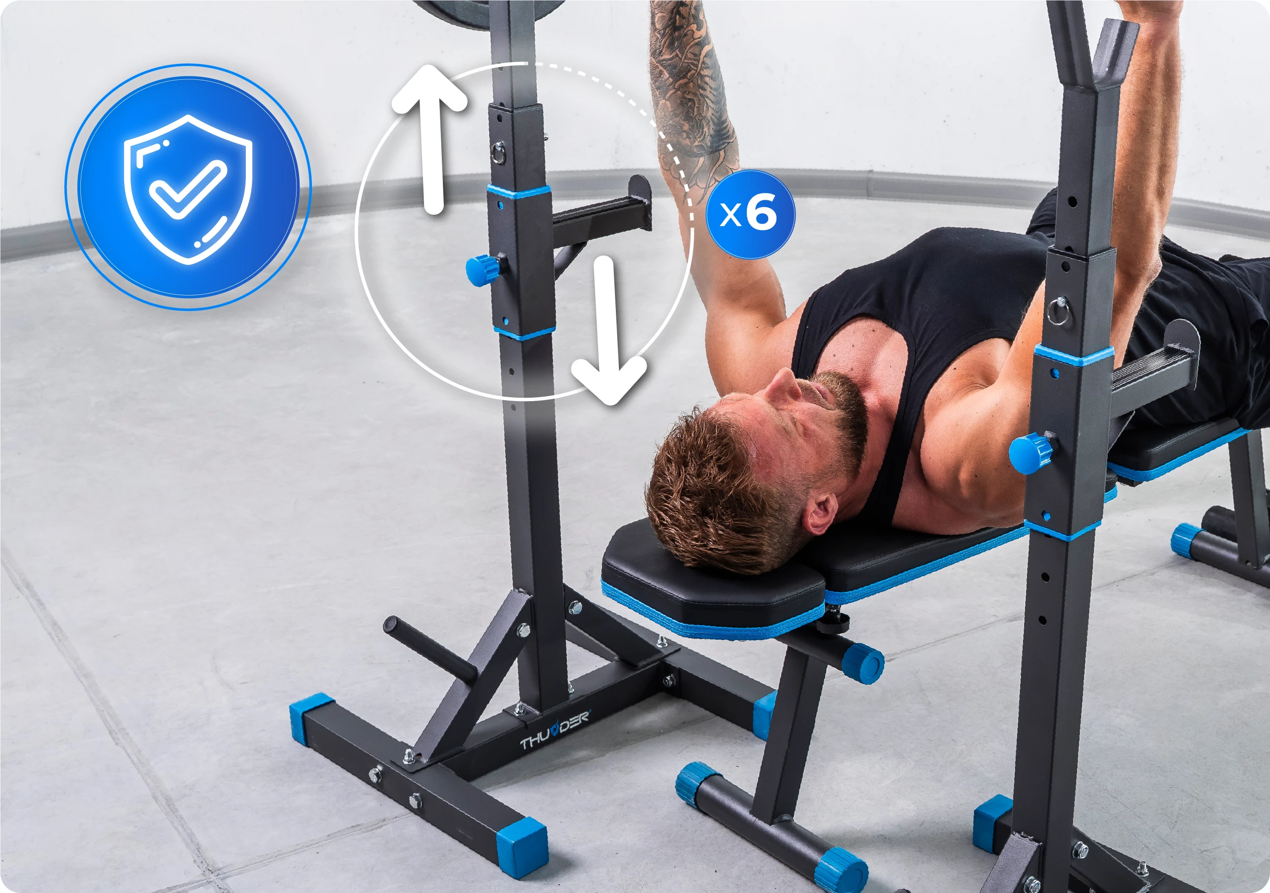 Sicherheitshaken der PRESA-Ständer