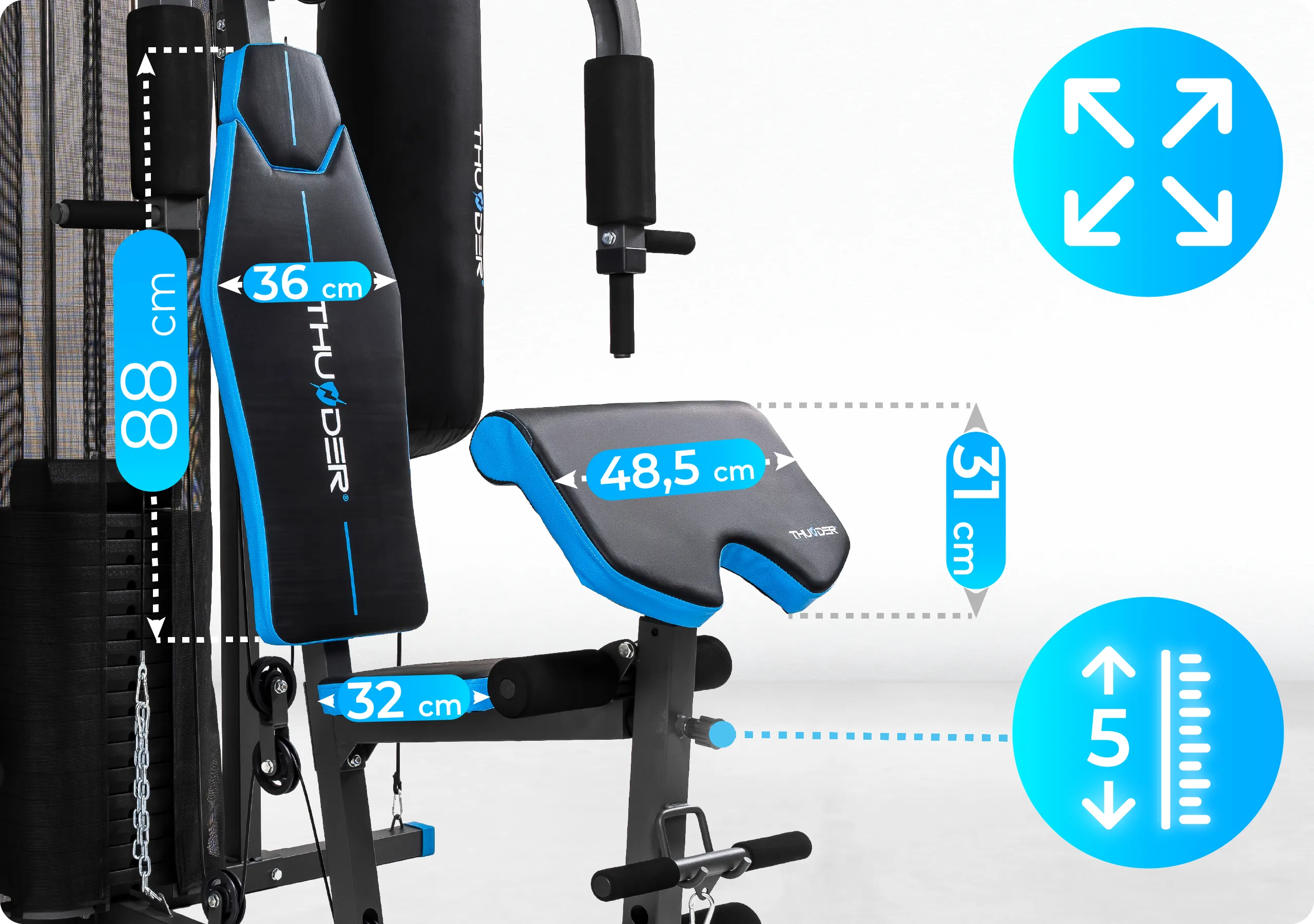 Atlas HEAVY – verfügbare Trainingsstationen