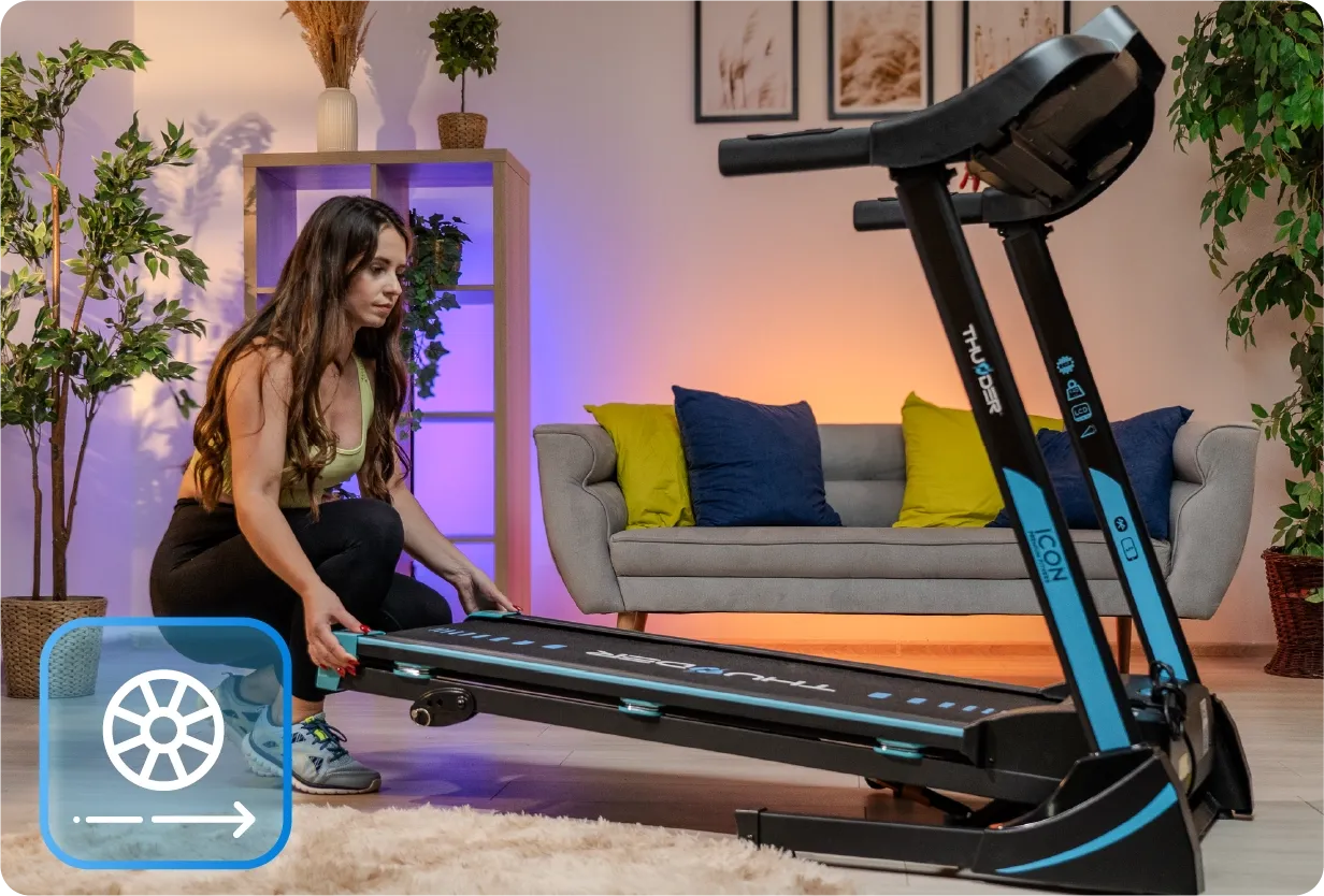 Funktionsübersicht ICON-BLUE Laufband