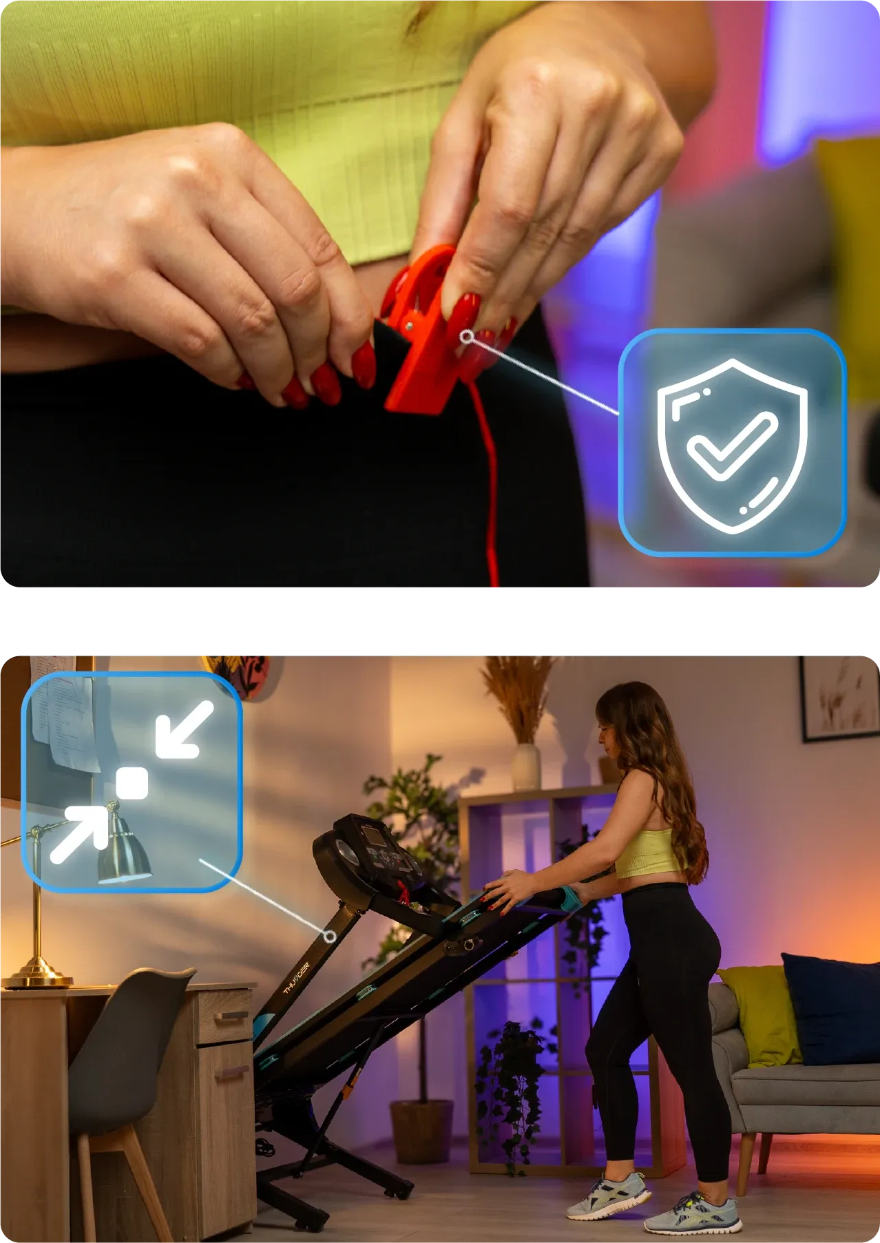 Moderne Funktionen ICON-BLUE