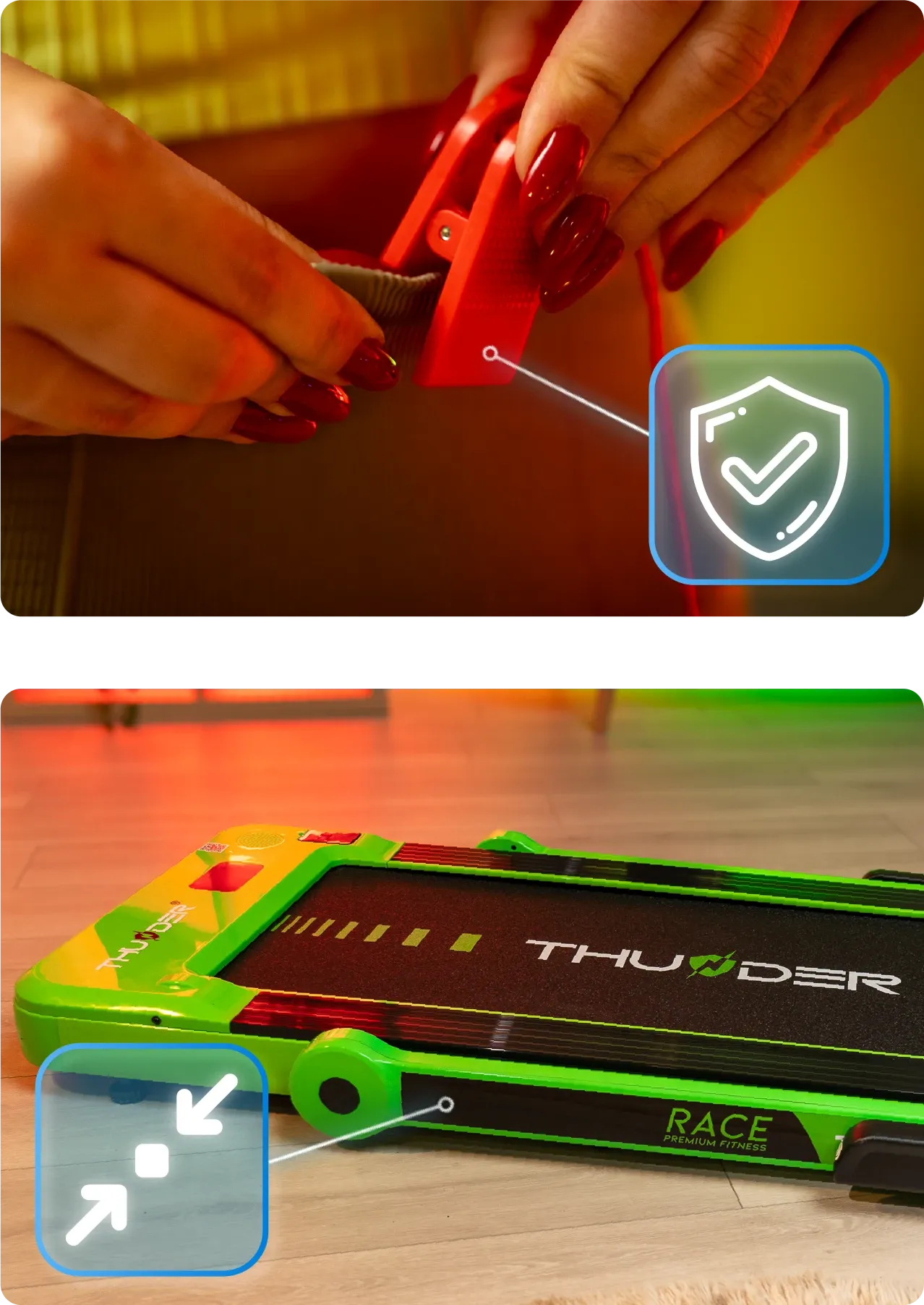 Moderne Funktionen RACE-GREEN