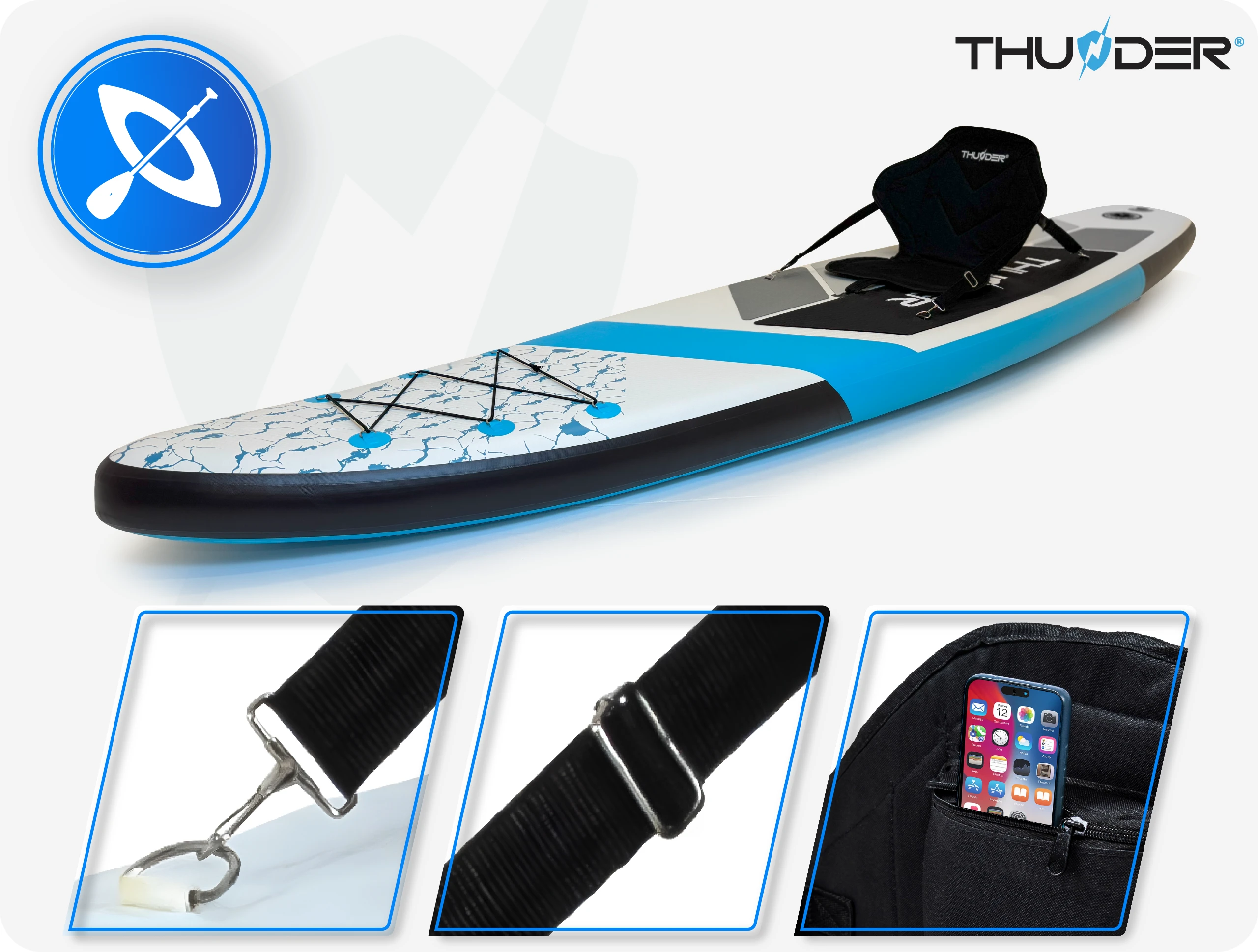 Kajaksitz für SUP-Board