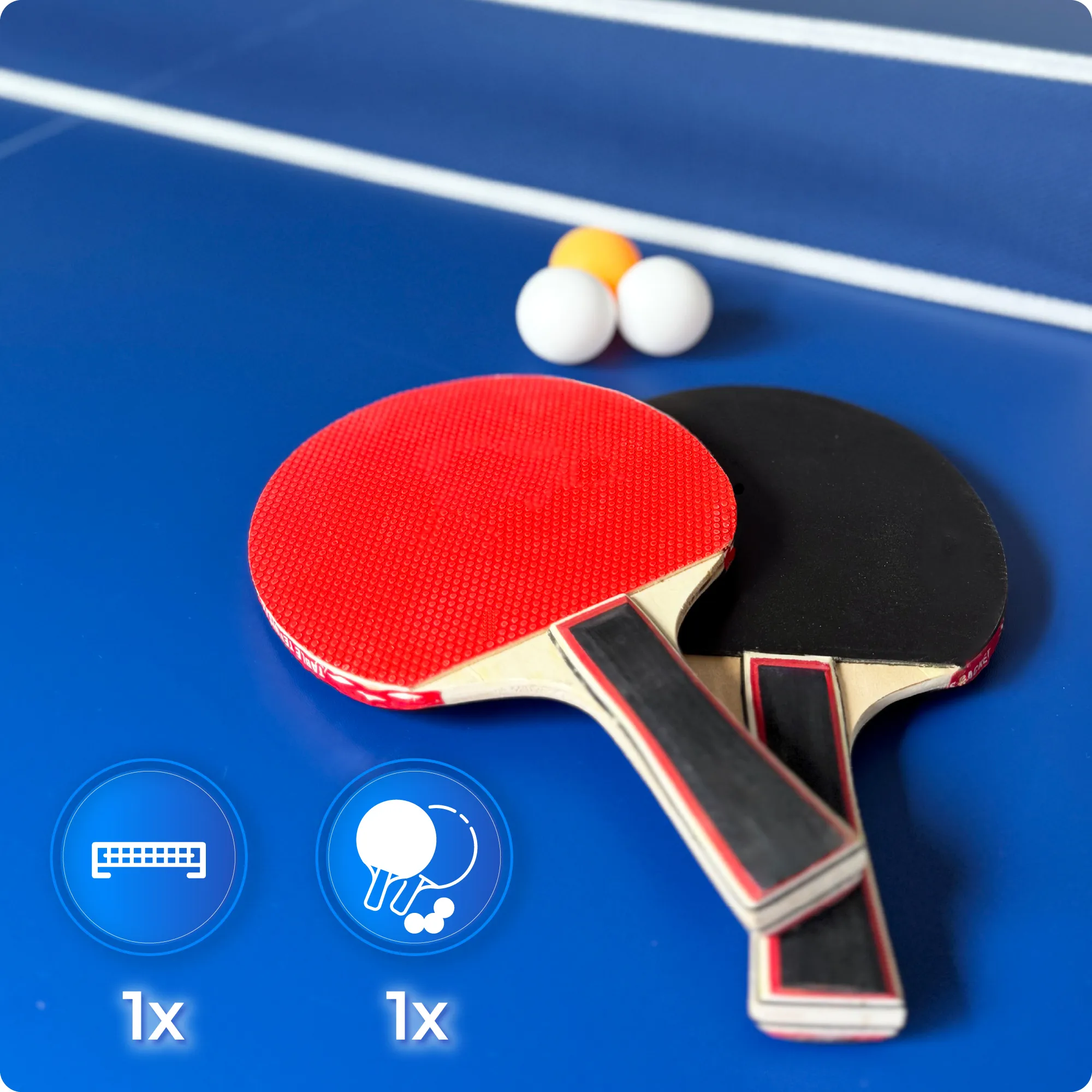 Billardtisch-Set BOLD-BLACK-8FT