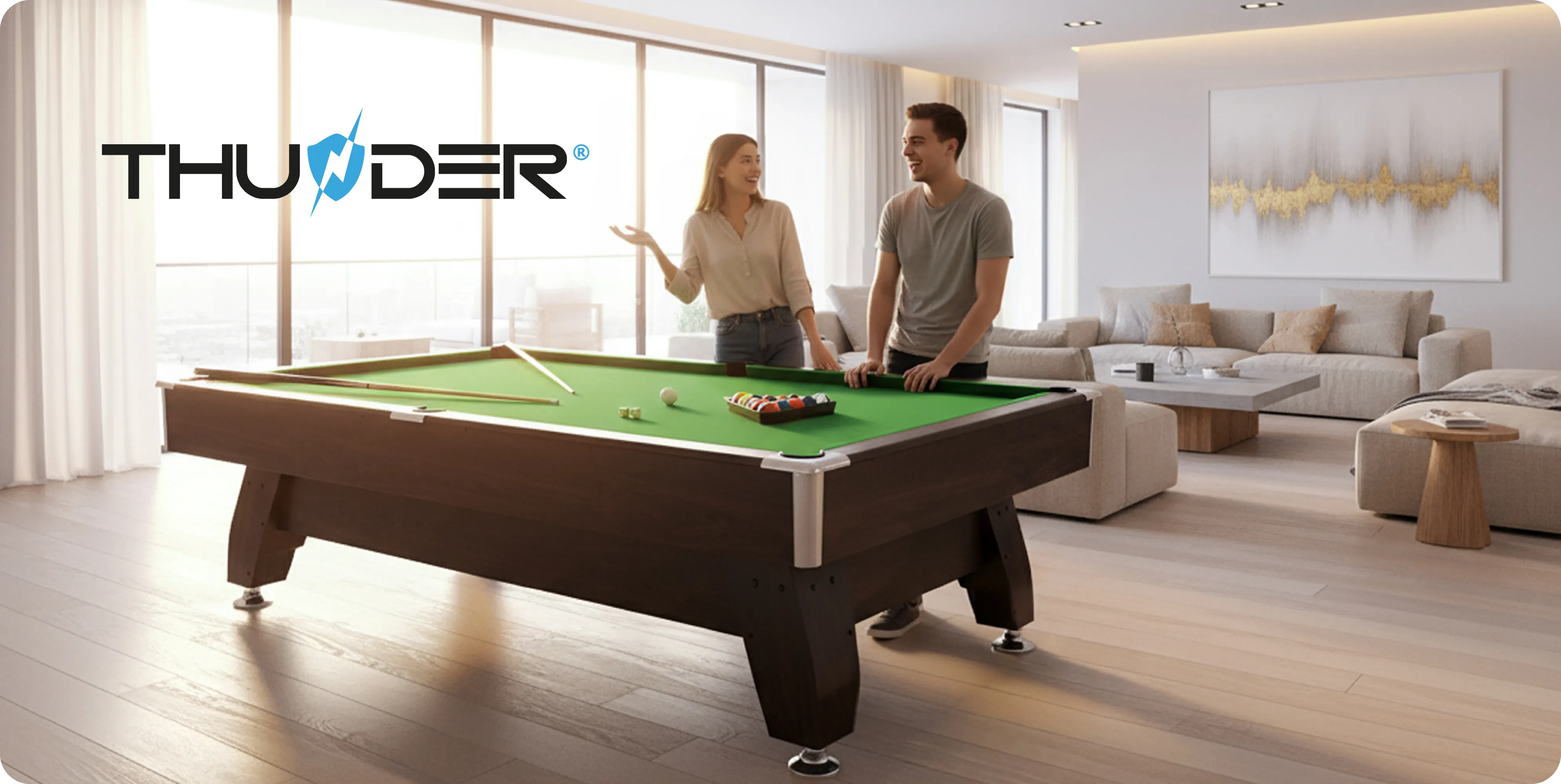 Billardtisch BOLD-BLACK-8FT