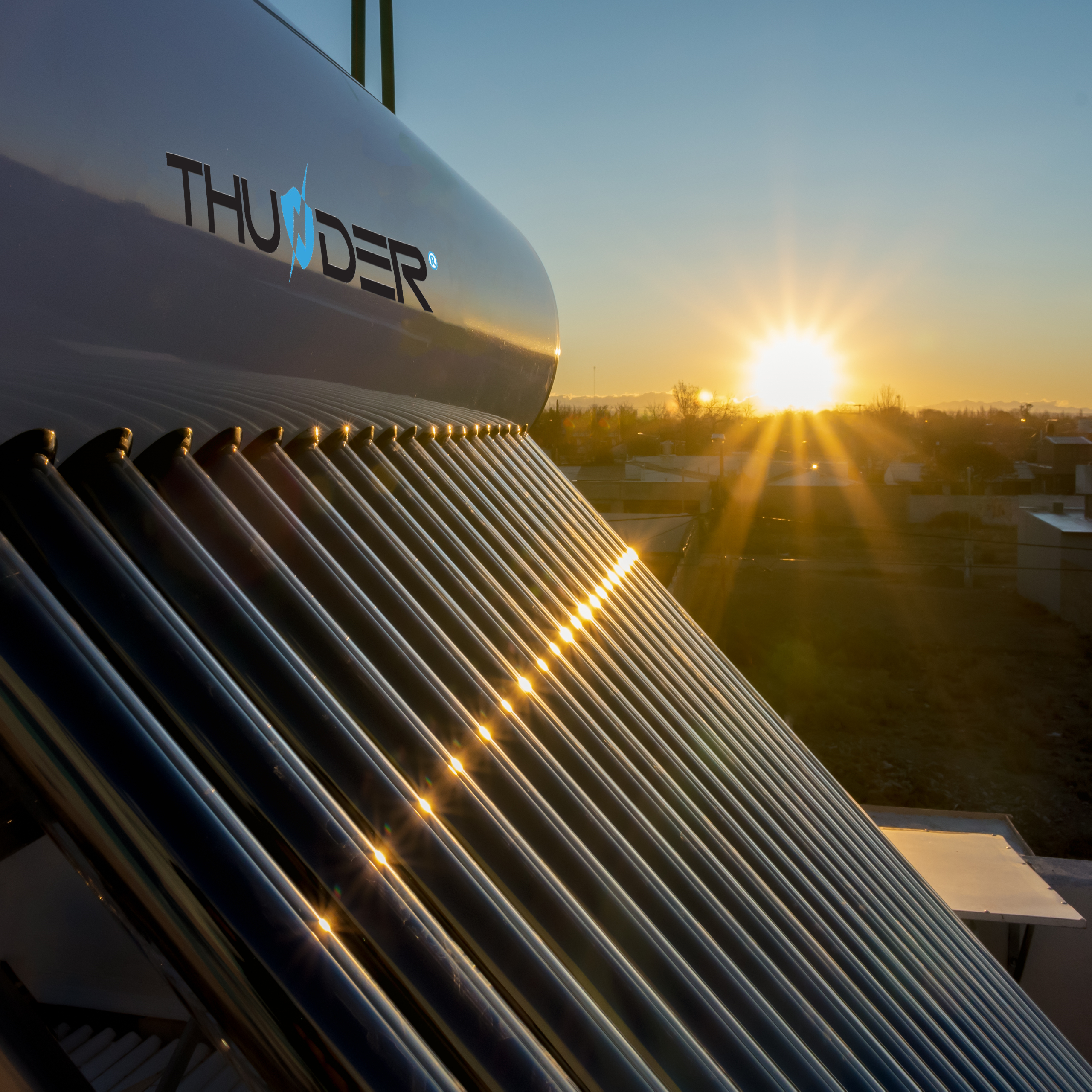 Solarkollektoren auf dem Hausdach