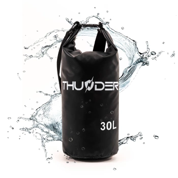 Wasserdichter Packsack 30 L THUNDER schwarz