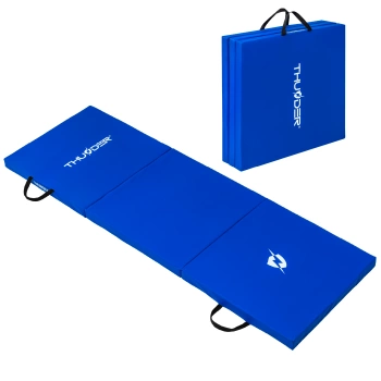Gymnastikmatte blau 180x60x5 THUNDER