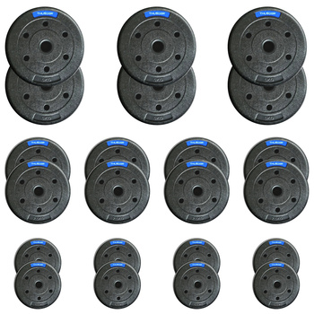 Bitumen-Gewichteset der Marke THUNDER 6x5 kg + 8x2,5 kg + 8x1,25 kg