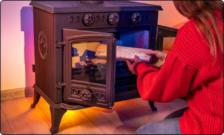 Gusseisen-Holzofen ATAR 10 kW 