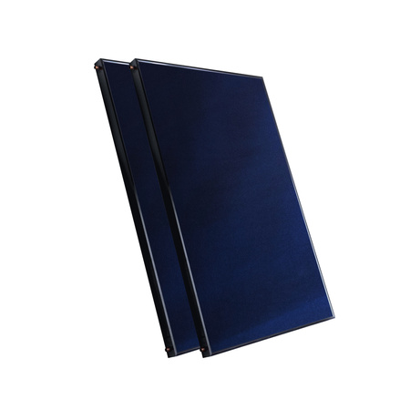 Solarkit mit zwei 2m² Flachkollektoren ohne Solarkabel und ohne Speicher