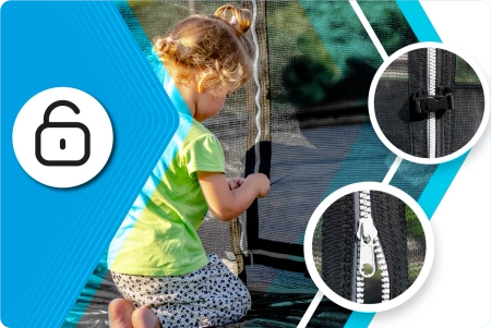 THUNDER INSIDE ELITE 12FT Trampolin (366 cm) BLACK