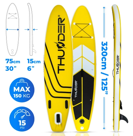 SUP-Board 320cm THUNDER COAST YELLOW