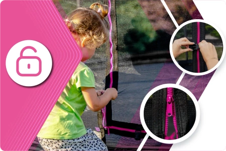 THUNDER INSIDE ULTRA 8FT (244 cm) PINK Trampolin