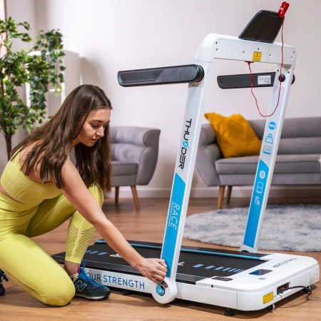 THUNDER RACE-WHITE Elektrisches Laufband