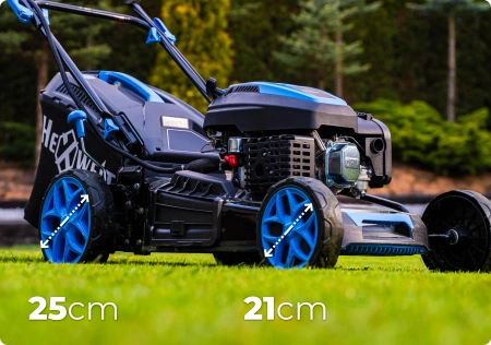 Benzin-Rasenmäher Hexwelt HW-KS-224 53cm 4,4kW mit Radantrieb