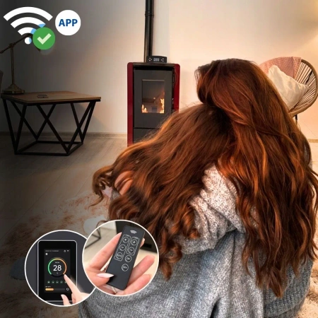 Pelletofen LEYLA RED 6,3 kW 