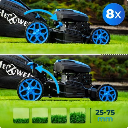 Benzin-Rasenmäher Hexwelt HW-KS-200 51cm 3,8kW mit Radantrieb