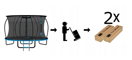 THUNDER INSIDE ULTRA 12FT (366 cm) BLUE Trampolin