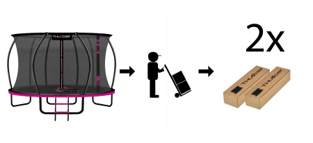 THUNDER INSIDE ULTRA 12FT (366 cm) PINK Trampolin