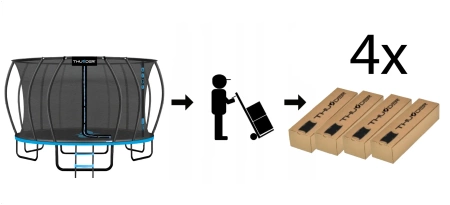 THUNDER INSIDE ULTRA 16FT (488 cm) BLUE Trampolin