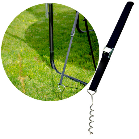 Verankerungen für Trampoline (4 Stück).)