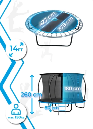 THUNDER INSIDE ULTRA 14FT Trampolin (427 cm) BLAU