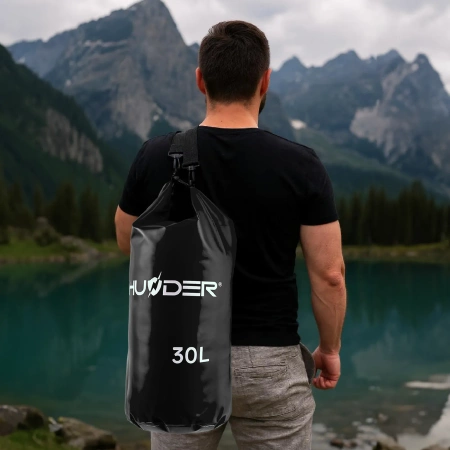 Wasserdichter Packsack 30 L THUNDER schwarz