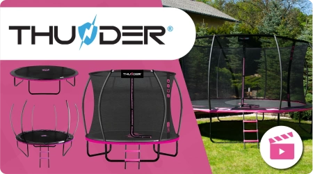 THUNDER INSIDE ULTRA 10FT (305 cm) PINK Trampolin