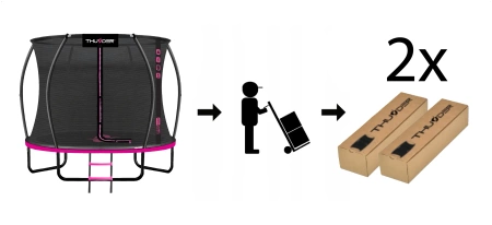 THUNDER INSIDE ULTRA 10FT (305 cm) PINK Trampolin