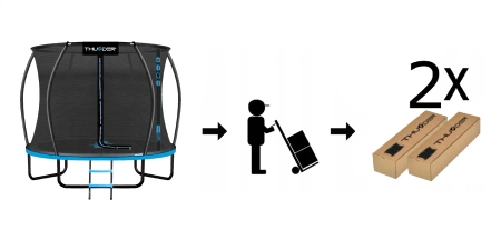 THUNDER INSIDE ULTRA 8FT (244cm) BLUE Trampolin