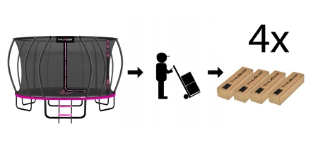 THUNDER INSIDE ULTRA 16FT (488 cm) PINK Trampolin