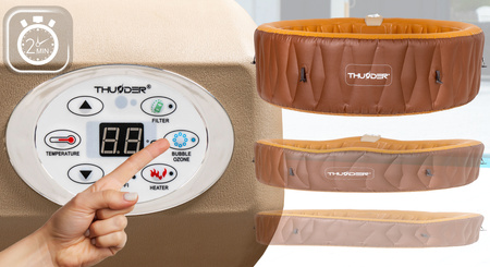 Aufblasbarer Outdoor-Whirlpool THUNDER MOCHA