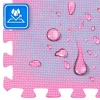Puzzle-Trainingsmatte rosa-grau 60x60cm THUNDER