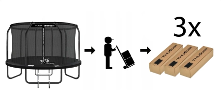 THUNDER INSIDE ELITE 14FT Trampolin (427cm) BLACK