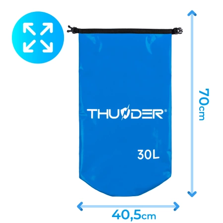 Wasserdichter Packsack 30 L THUNDER blau