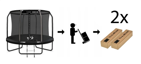 THUNDER INSIDE ELITE Trampolin 10FT (305 cm) BLACK