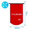 Wasserdichter Packsack 30 L THUNDER rot