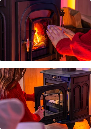 Gusseisen-Holzofen AGNI 7 kW 