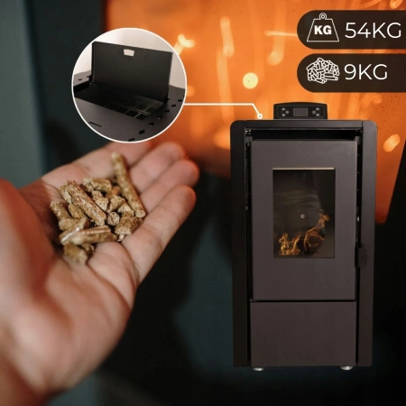 Pelletofen LEYLA BLACK 6,3 kW