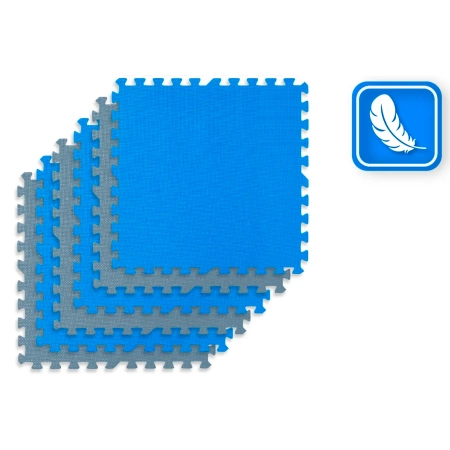 Puzzle-Trainingsmatte blau-grau 60x60x1cm THUNDER