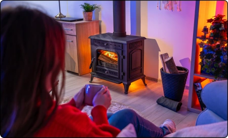 Gusseisen-Holzofen HELIOS 10 kW