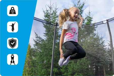 THUNDER INSIDE ELITE 8FT (244 cm) BLACK Trampolin