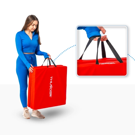 Gymnastikmatte rot 180x60x5 THUNDER