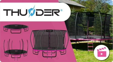 THUNDER INSIDE ULTRA 16FT (488 cm) PINK Trampolin
