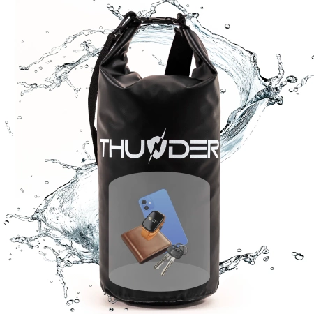Wasserdichter Packsack 20 L THUNDER schwarz