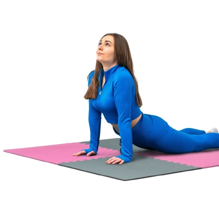 Puzzle-Trainingsmatte rosa-grau 60x60cm THUNDER