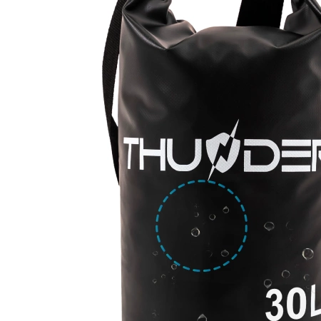 Wasserdichter Packsack 30 L THUNDER schwarz