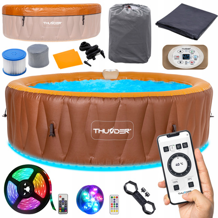 Aufblasbarer Outdoor-Whirlpool THUNDER MOCHA