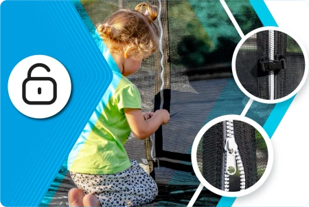 THUNDER INSIDE ELITE Trampolin 10FT (305 cm) BLACK