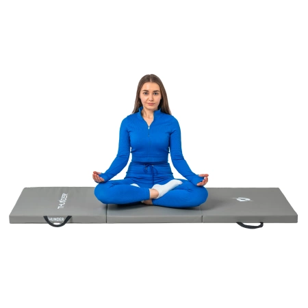 Gymnastikmatte grau 180x60x5 THUNDER